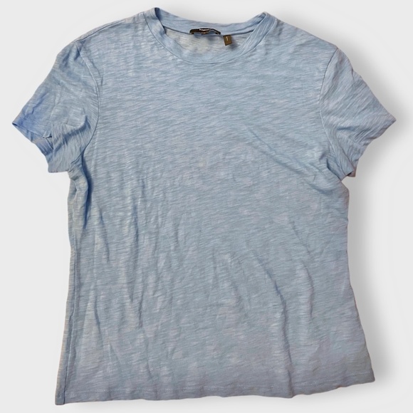 Vince Tops - Vince Women's Blue Crew Neck Short Sleeve T-Shirt Size Medium